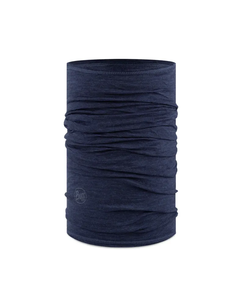 Buff Merino Lightweight Neckwear in Solid Denim