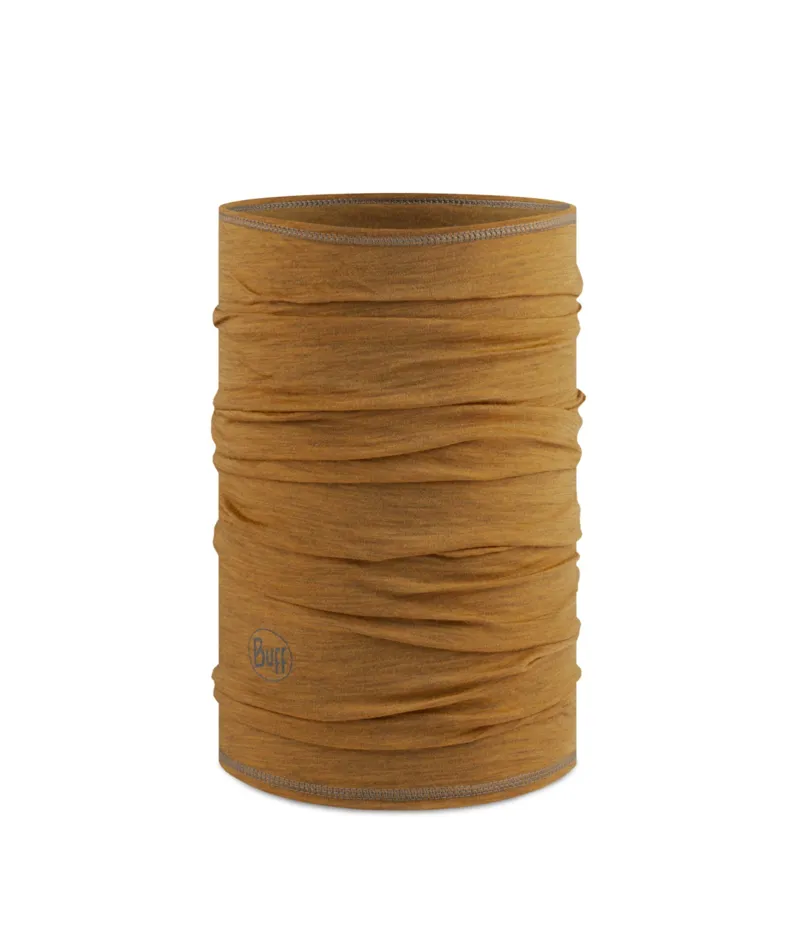 Buff Merino Lightweight Neckwear in Solid Mustard
