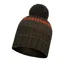 Buff Knitted and Fleece Hat in Stig Bark