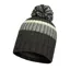 Buff Knitted and Fleece Hat in Stig Grey