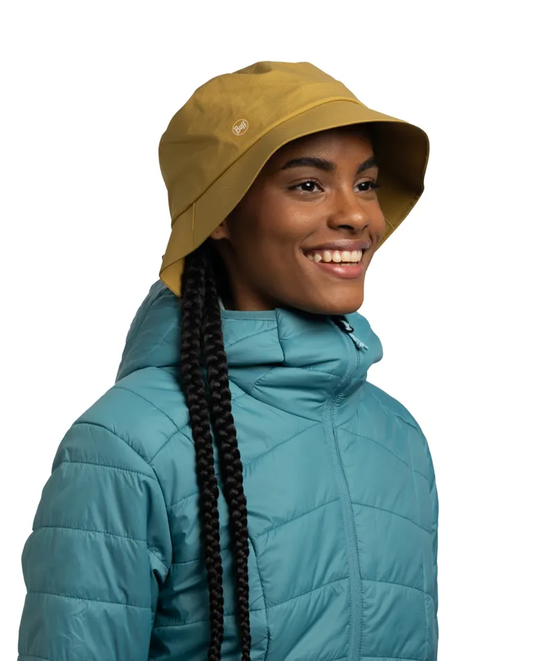 Buff Rain Bucket Hat in Solid Gingko-6