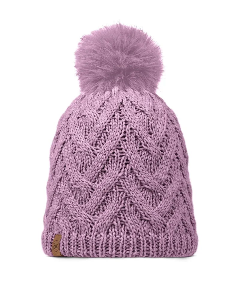 Buff Caryn Knitted and Fleece Band Hat in Lilac Ice