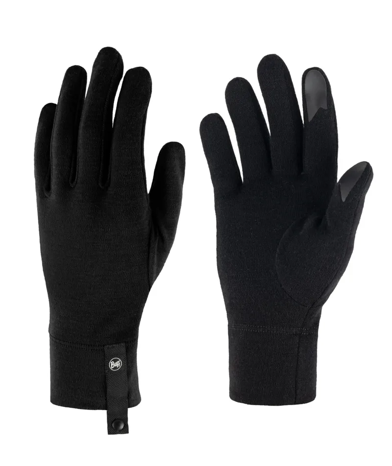 Buff Merino Midweight Gloves in Black