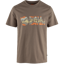 Fjallraven Multicolor Logo T-Shirt Mens in Suede Brown