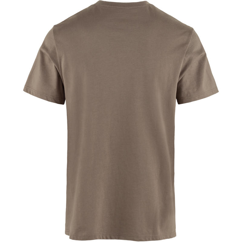 Fjallraven Multicolor Logo T-Shirt Mens in Suede Brown-1