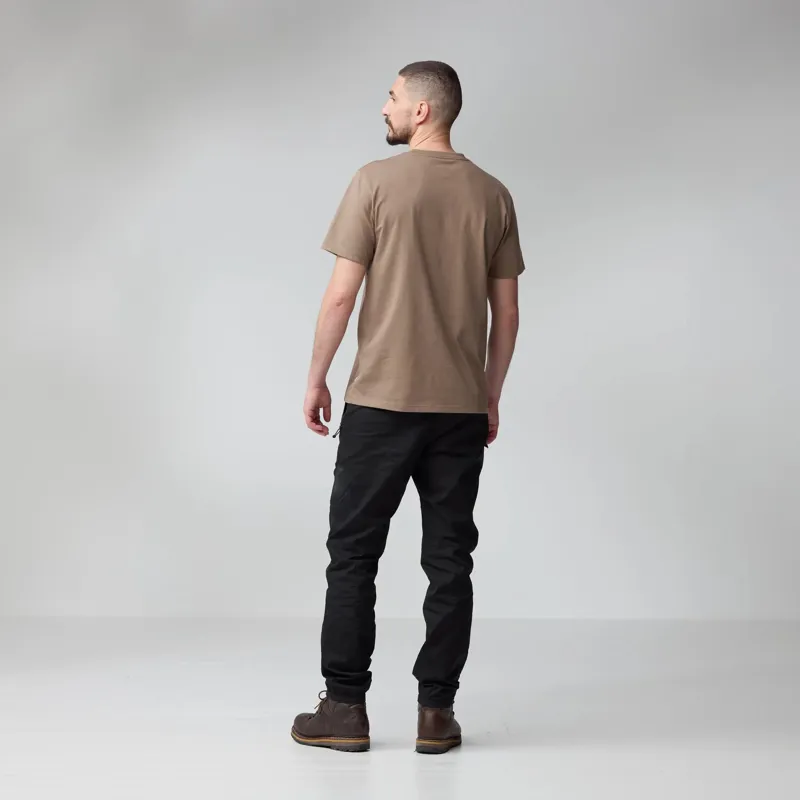 Fjallraven Multicolor Logo T-Shirt Mens in Chalk White-3