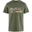 Fjallraven Multicolor Logo T-Shirt Mens in Laurel Green