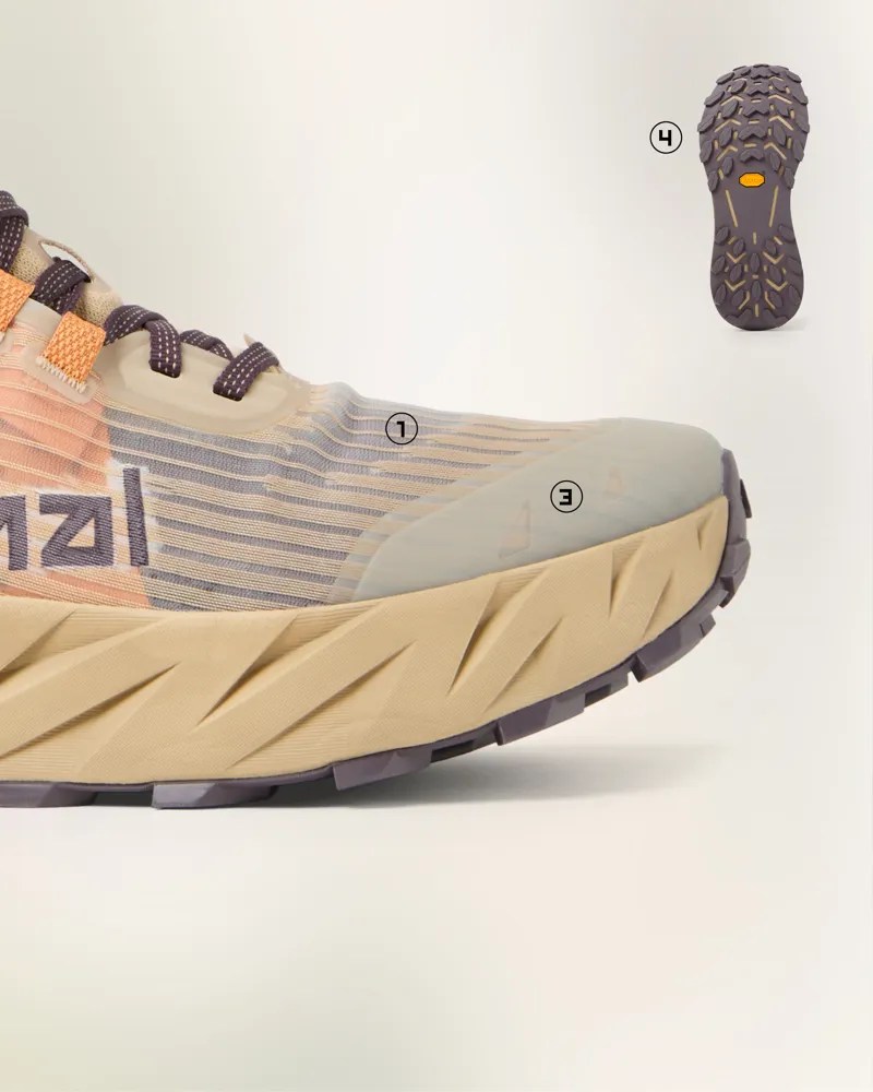 Nnormal Cadi Trail Running Shoe Mens in Beige-8