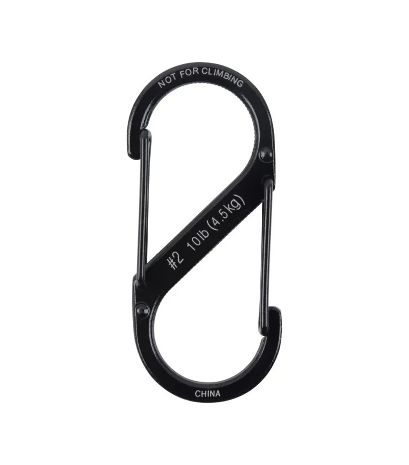 Nite Ize S Biner Dual Carabiner Stainless Steel No2 in Black