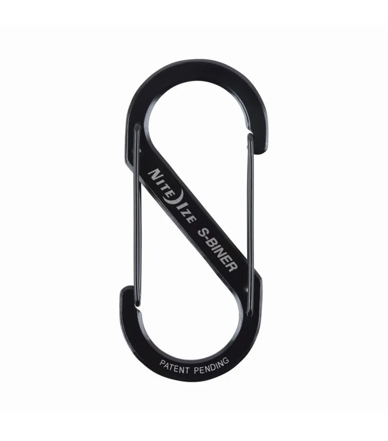 Nite Ize S Biner Dual Carabiner Stainless Steel No2 in Black-1