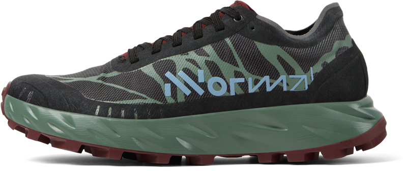 Nnormal Kjerag Brut Unisex Trail Running Shoe in Red/Green-2