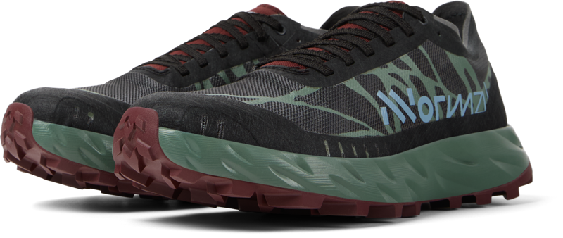 Nnormal Kjerag Brut Unisex Trail Running Shoe in Red/Green-3