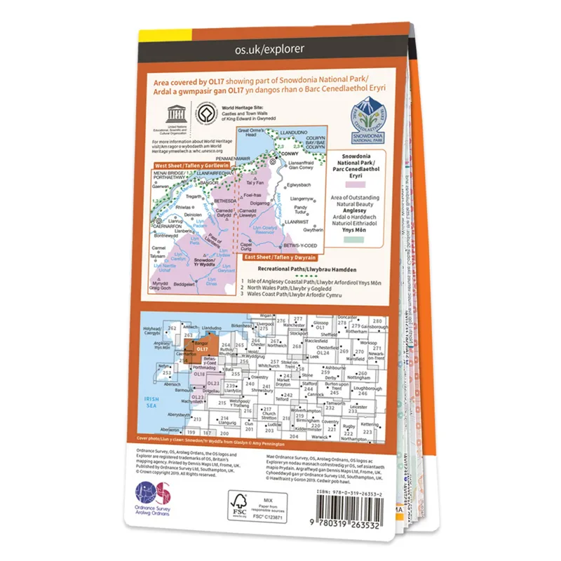 OS OL17 Snowdon/Yr Wyddfa and Conwy Valley Map-1