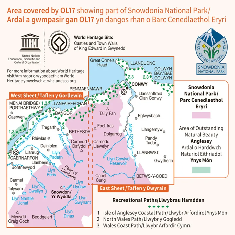 OS OL17 Snowdon/Yr Wyddfa and Conwy Valley Map-2
