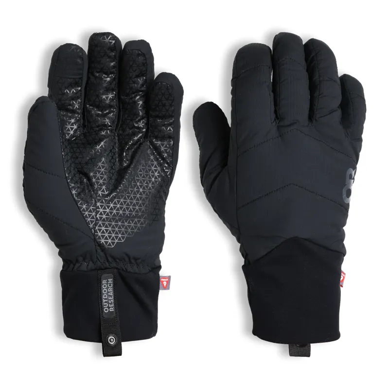 Outdoor Research Stowe Aerogel Gloves Mens in Black