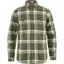 Fjallraven Ovik Lite Flannel Shirt Mens in Laurel Green/Chalk White