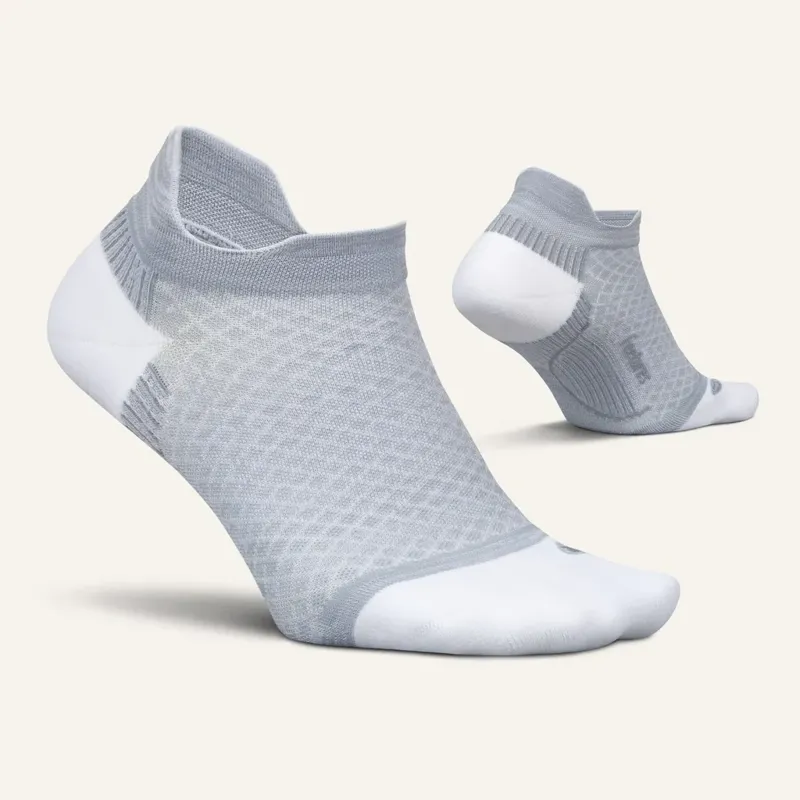 Feetures PF Relief Light Cushion Tab Unisex Socks in Gray-1