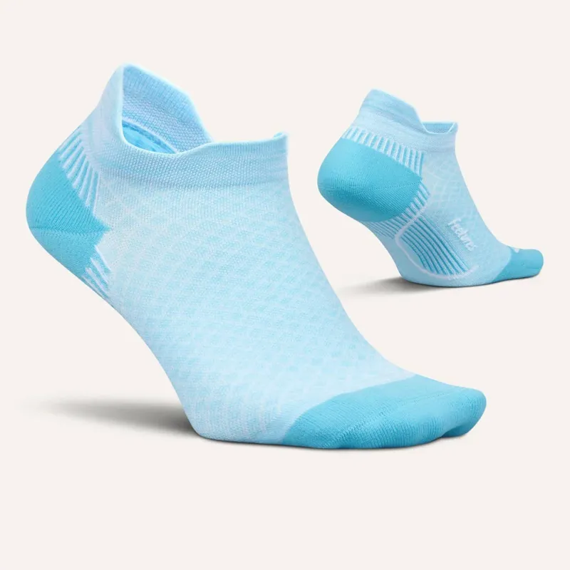 Feetures PF Relief Light Cushion Tab Unisex Socks in Blue Topaz-1