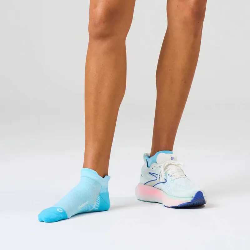Feetures PF Relief Light Cushion Tab Unisex Socks in Blue Topaz-3