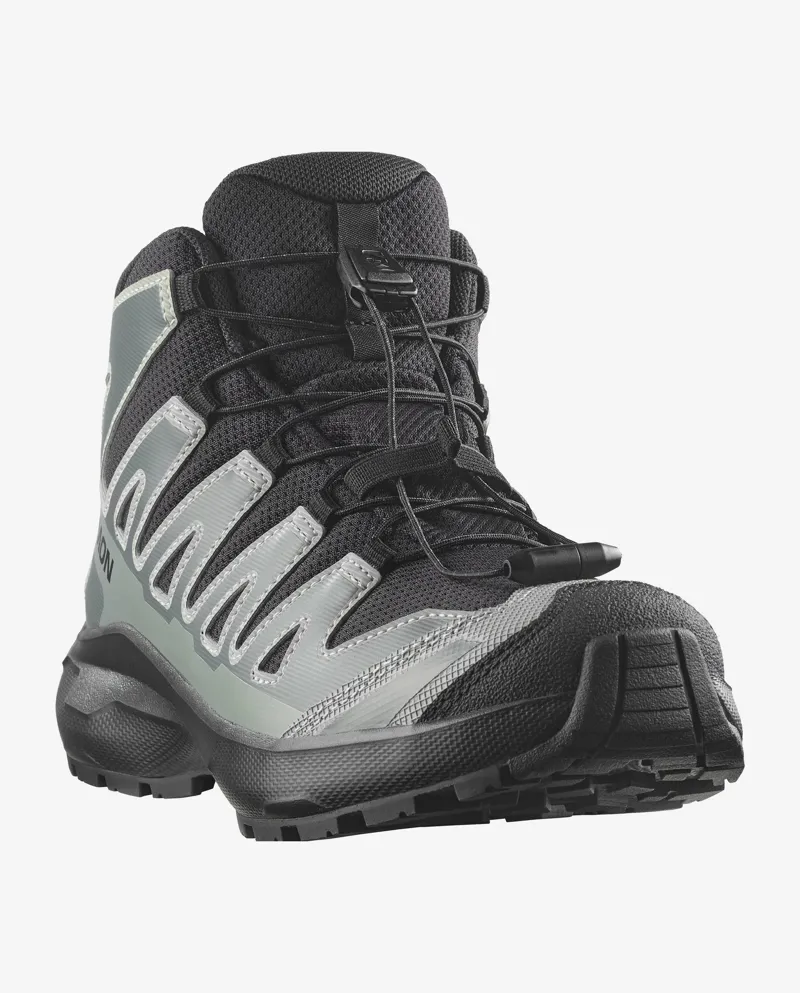 Salomon XA Pro Mid Waterproof Shoes Junior in Black/Sedona Sage-5
