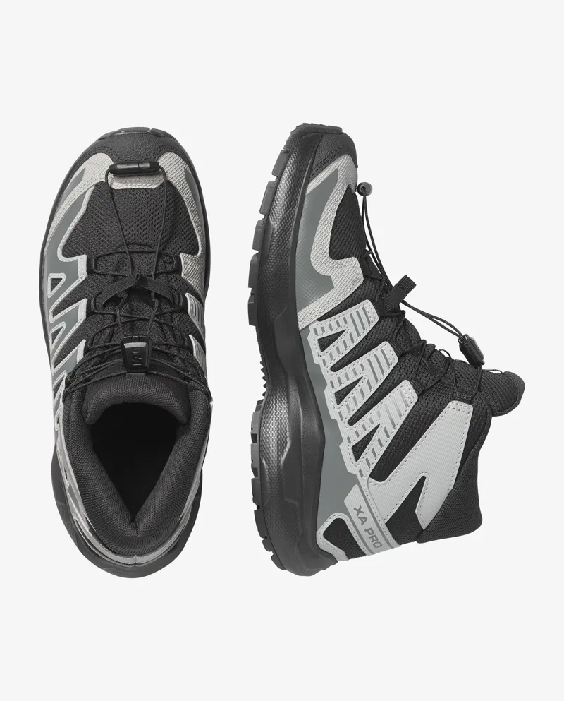 Salomon XA Pro Mid Waterproof Shoes Junior in Black/Sedona Sage-3
