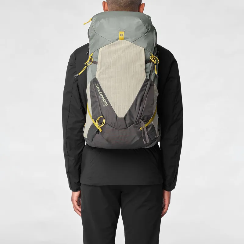 Salomon Aerotrek 30 Hiking Backpack Mens in Sedona Sage/Seagrass/Iron-3