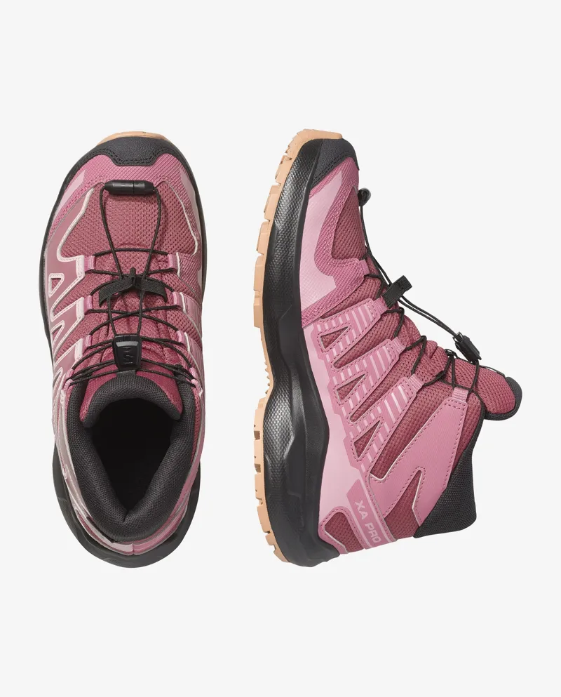 Salomon XA Pro Mid Waterproof Shoes Junior in Nocturne/Dusky Orchid-3