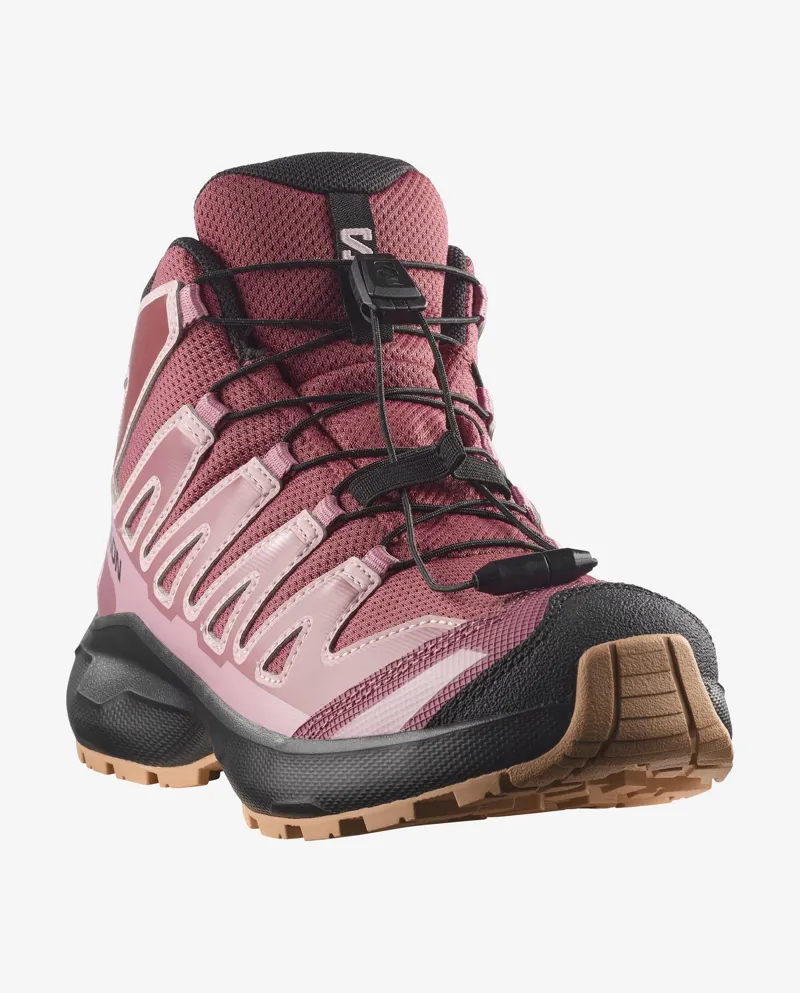 Salomon XA Pro Mid Waterproof Shoes Junior in Nocturne/Dusky Orchid-5