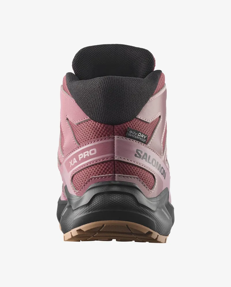 Salomon XA Pro Mid Waterproof Shoes Junior in Nocturne/Dusky Orchid-4