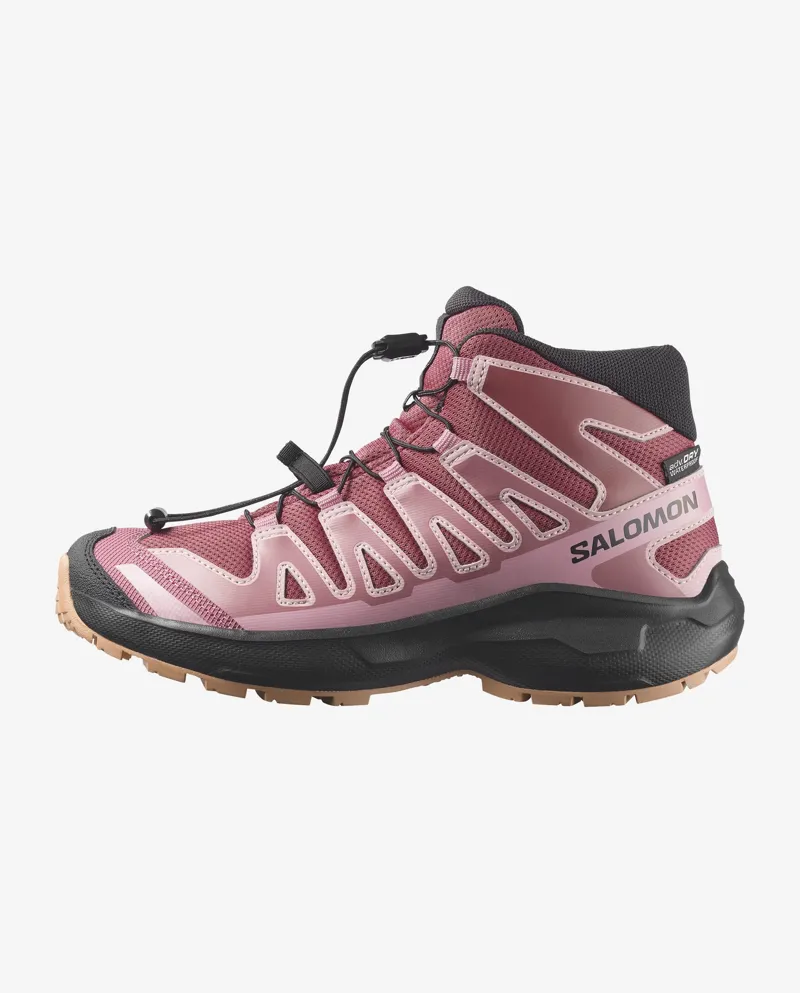 Salomon XA Pro Mid Waterproof Shoes Junior in Nocturne/Dusky Orchid-2