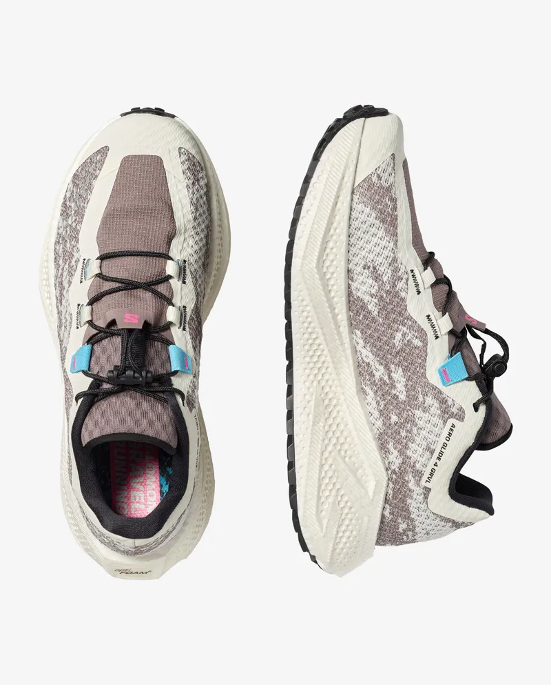Salomon Aero Glide 4 GRVL Womens in Vanilla Ice/Black/Iron-5