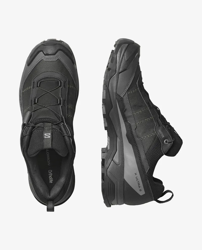 Salomon X Ultra 5 Gore-Tex Mens in Black/Asphalt/Castlerock-4