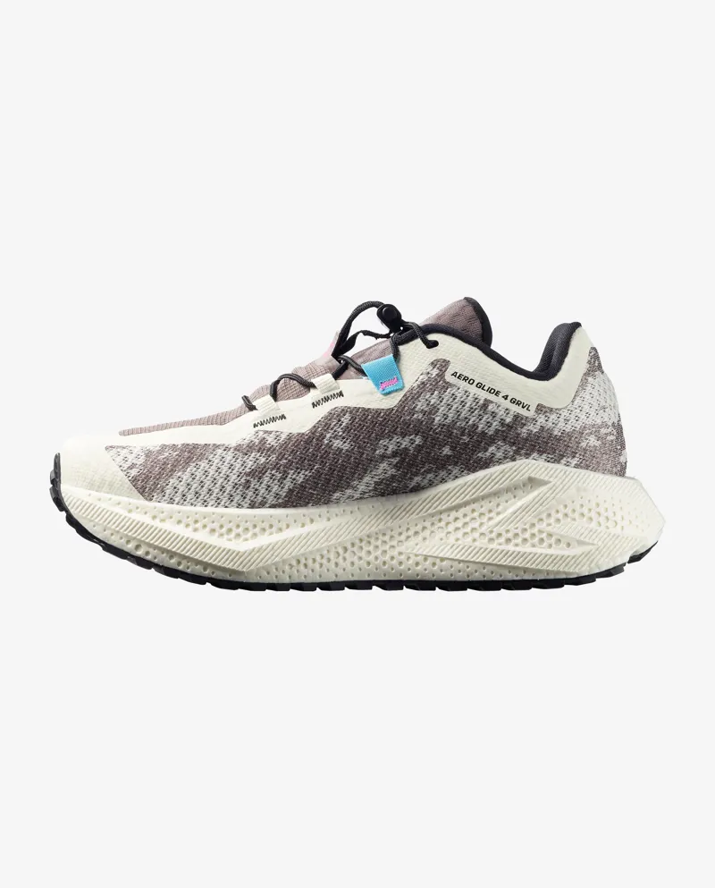 Salomon Aero Glide 4 GRVL Womens in Vanilla Ice/Black/Iron-3