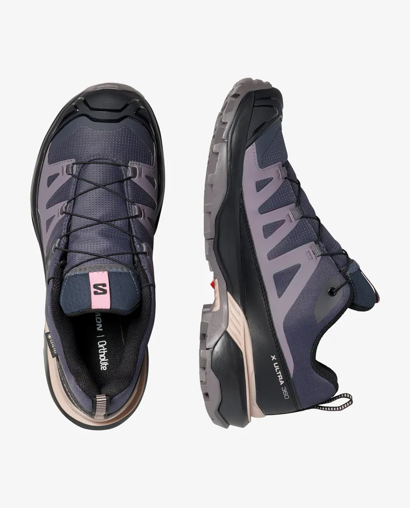 Salomon X Ultra 360 GTX Womens in Nine Iron/Excalibur/Shadow Gray-4