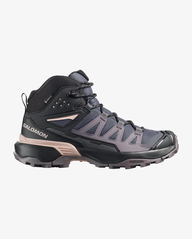 Salomon X Ultra 360 Mid GTX Womens in Nine Iron/Excalibur/Shadow Gray-7