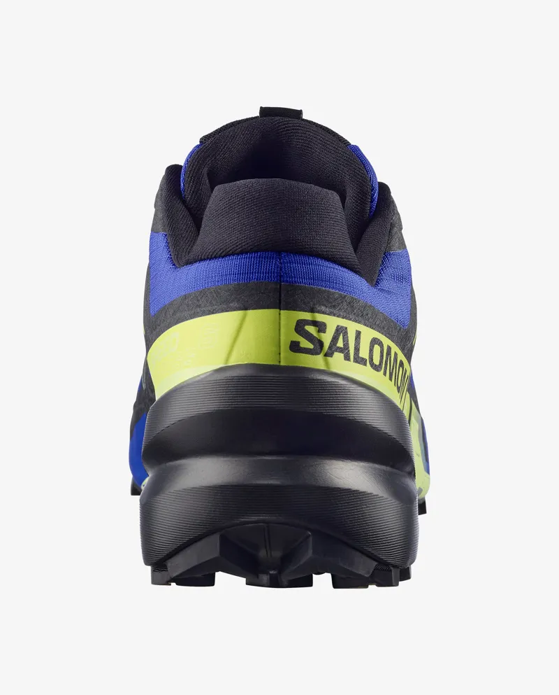 Salomon Speedcross 6 Trail Running Shoe Mens in Bluing/Black/Acid Lime-4