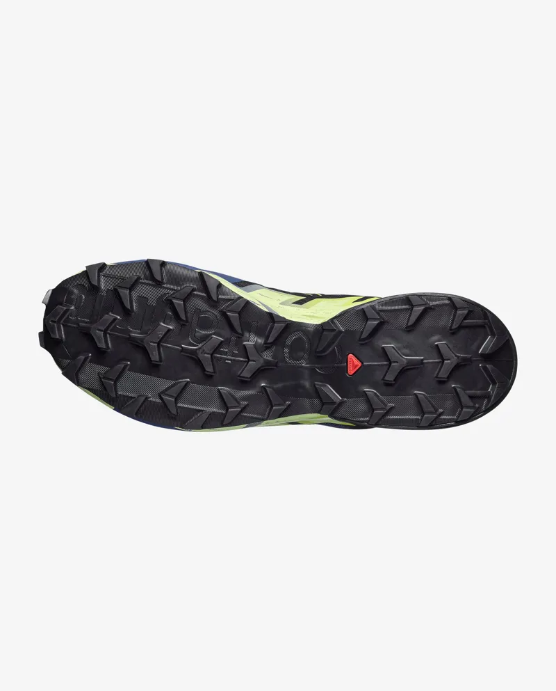Salomon Speedcross 6 Trail Running Shoe Mens in Bluing/Black/Acid Lime-1