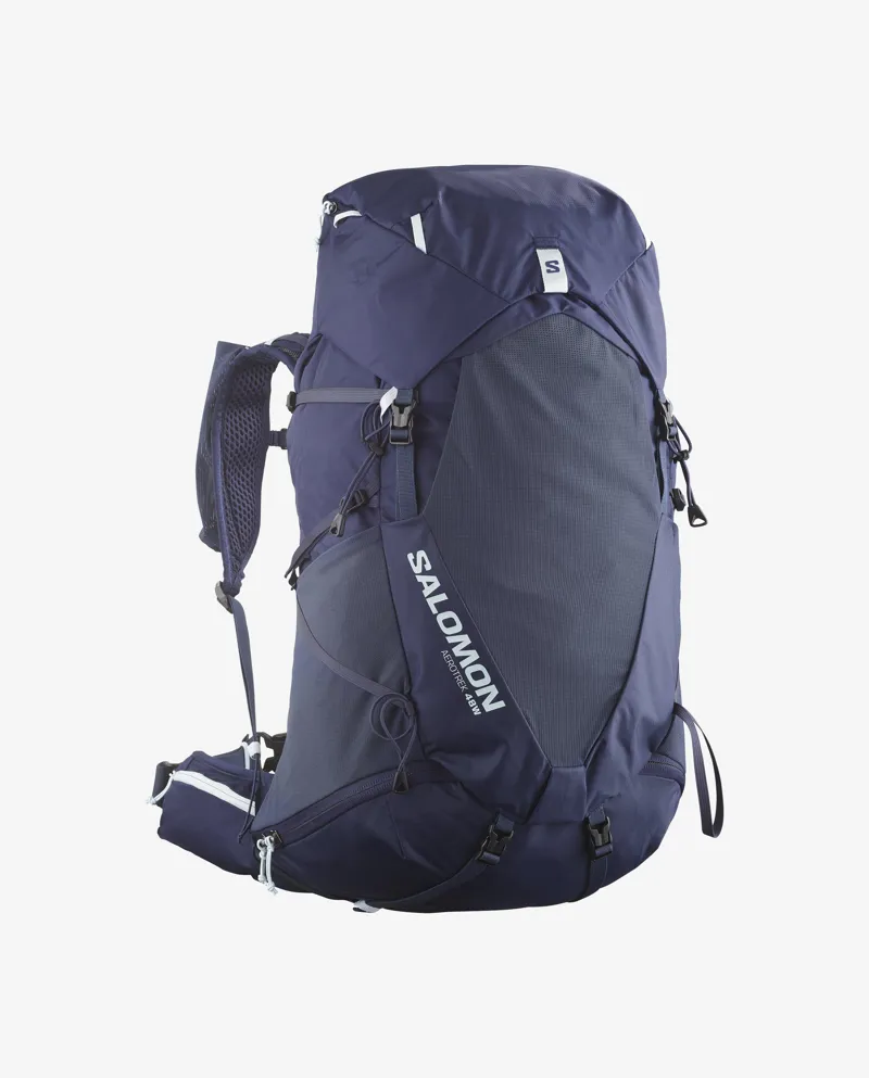 Salomon Aerotrek 48 Rucksack Womens in Maritime Blue/Mood Indigo-3