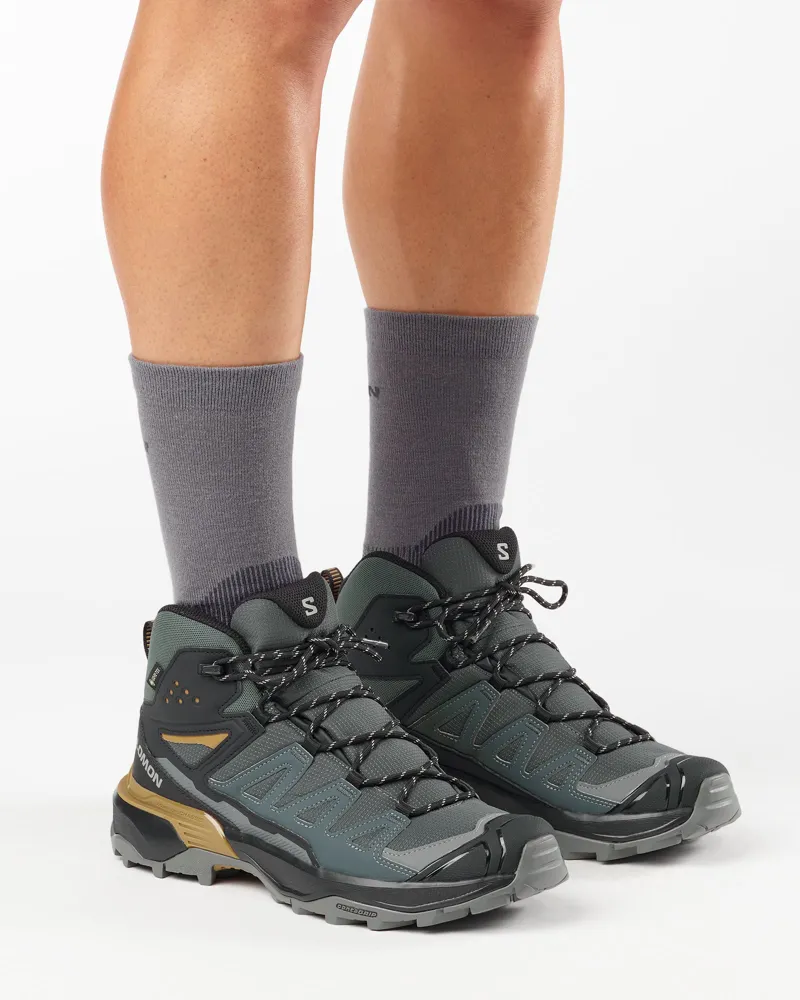 Salomon X Ultra 360 Mid GTX Mens in Urban Chic/Black/Plantation-4