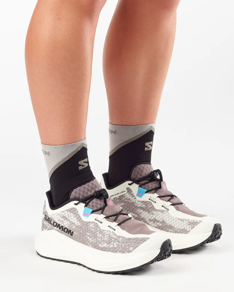 Salomon Aero Glide 4 GRVL Womens in Vanilla Ice/Black/Iron-6