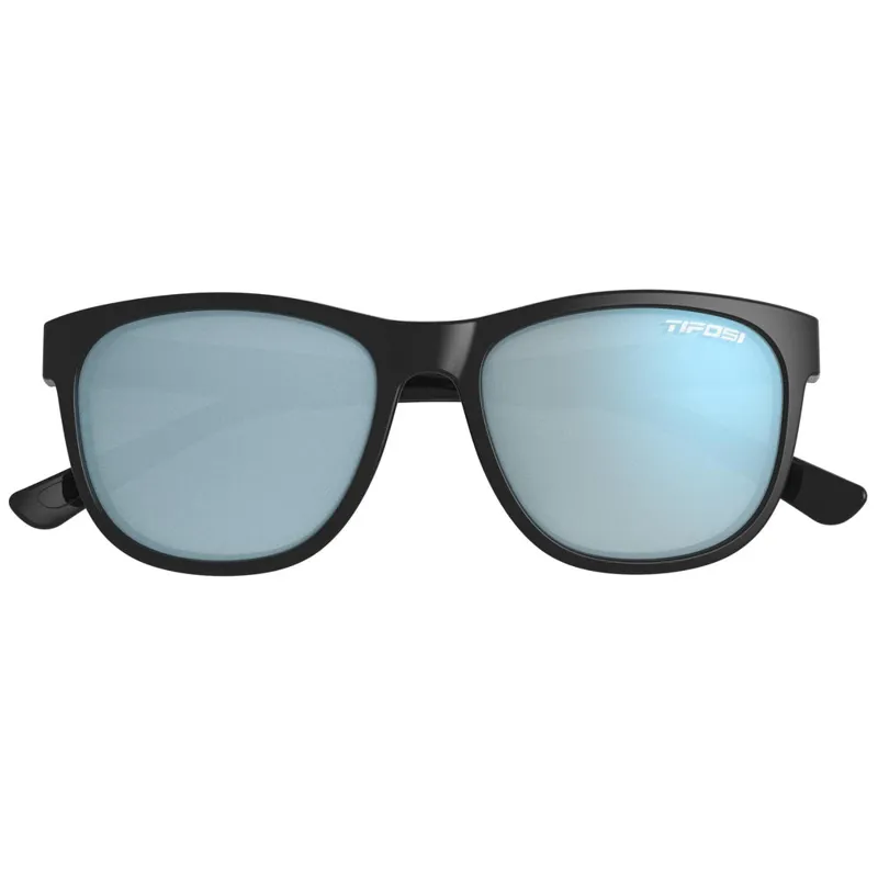 Tifosi Swank Single Lens Sunglasses in Satin Black/Smoke Blue-2