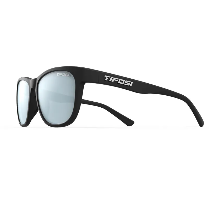 Tifosi Swank Single Lens Sunglasses in Satin Black/Smoke Blue-1
