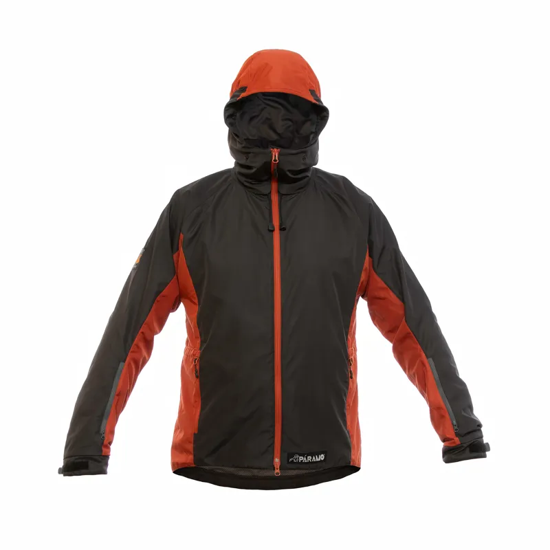 Paramo Caminata Jacket Mens in Dark Grey/Outback Red