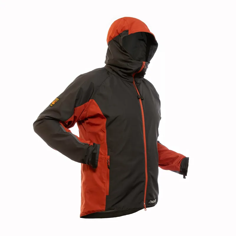 Paramo Caminata Jacket Mens in Dark Grey/Outback Red-2