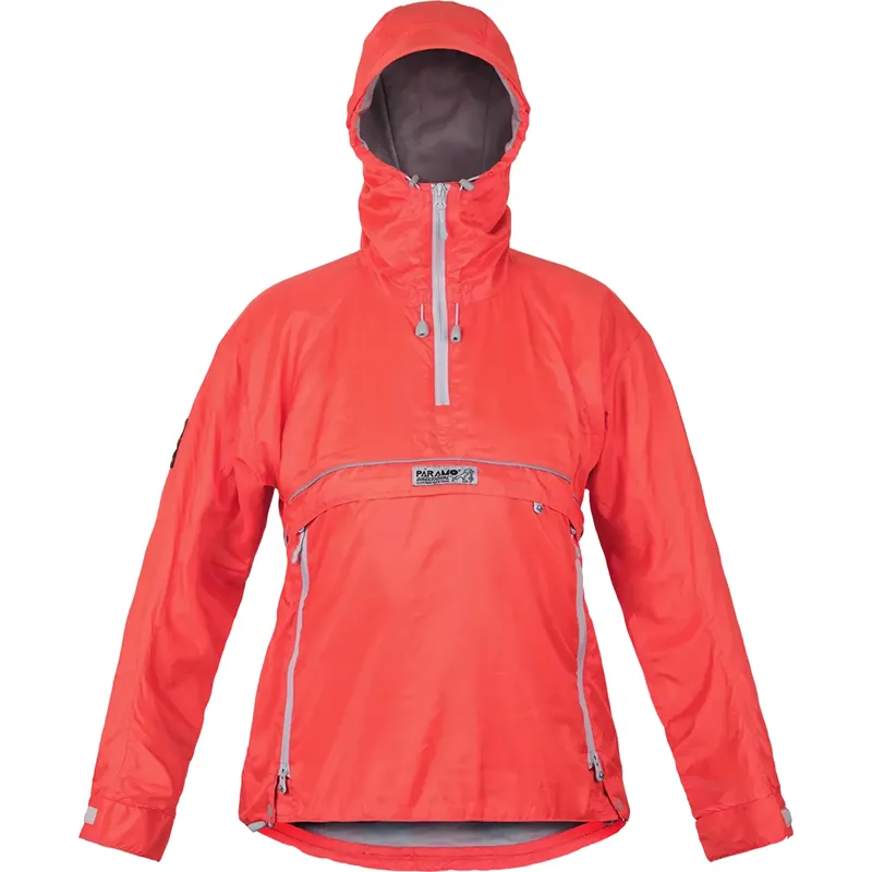 Paramo Velez Adventure Light Smock Womens in Hot Coral