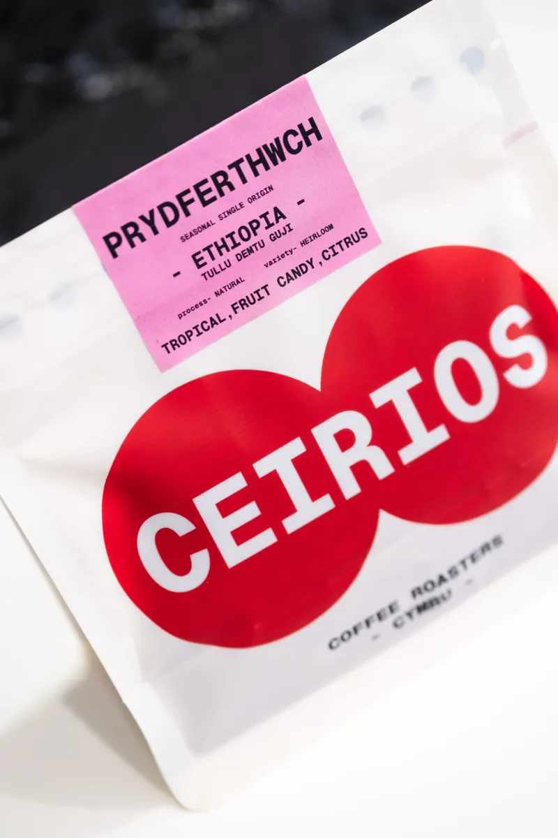 Ceirios Prydferthwch Ethiopia Coffee Bag Wholebean 250g-3