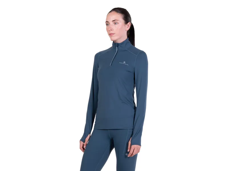 Ronhill Core Thermal 1/2 Zip Womens in Evening Haze-2