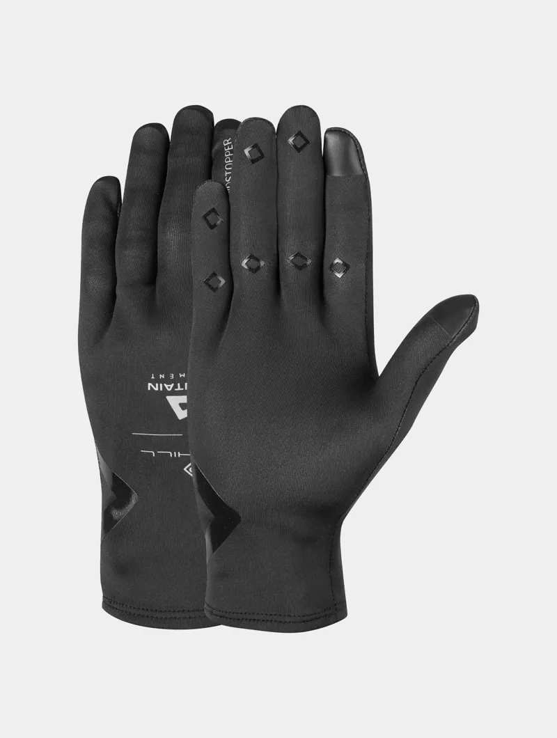 Ronhill Gore-Tex Windstopper Glove in All Black-1