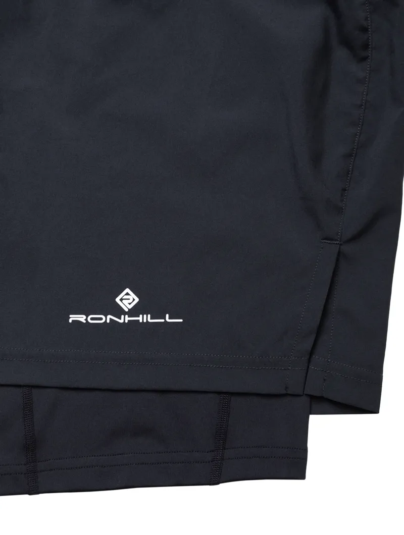 Ronhill Tech 5 Inch Twin Short Mens in All Black-2