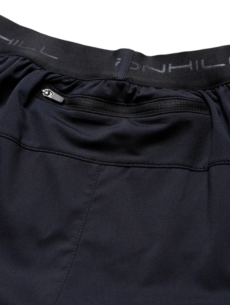 Ronhill Tech 5 Inch Twin Short Mens in All Black-7